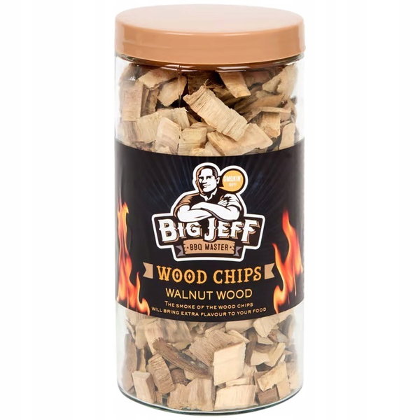 Wióry drzewne Big Jeff zrębki zapachowe grillowanie wędzenie WALNUT WOOD