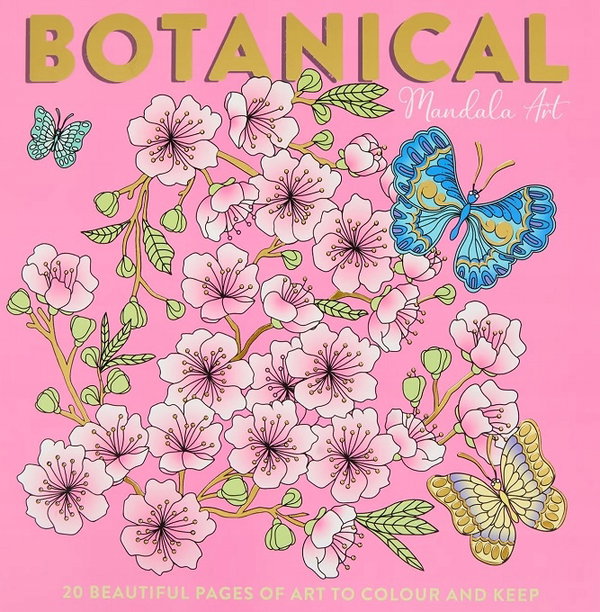 Kolorowanka Antystresowa MANDALA ART 20 grubych twardych kart BOTANICAL