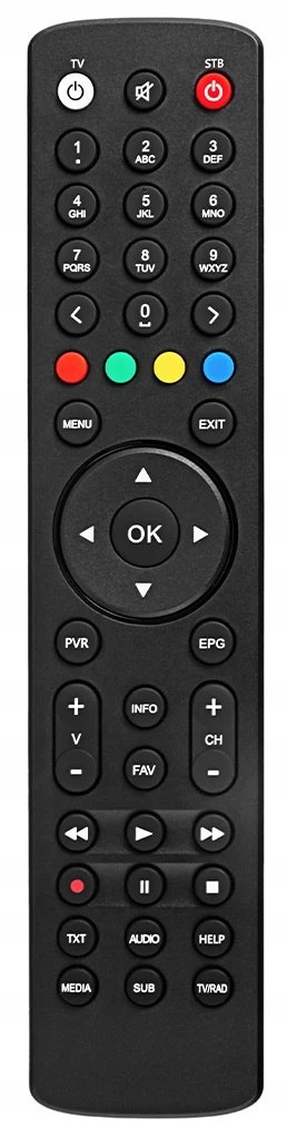 Pilot CryptoBox CR 600HD 652HD 650HD 700HD AB ALV3L TV PULSE SE CZARNY