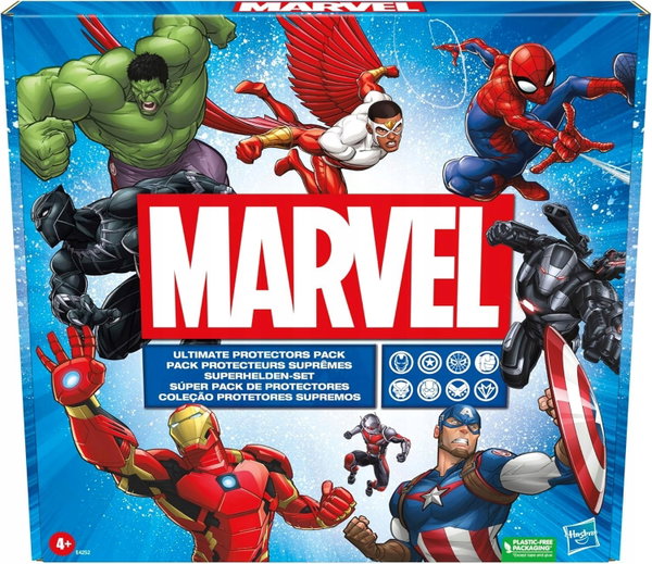 8 figur superbohaterów MARVEL AVENGERS duży box na prezent H: 15 cm E4252