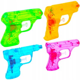 PISTOLET NA WODĘ PISTOLETY 4 KOLOROWE DLA DZIECI PSIKAWKA ŚMINGUS DYNGUS
