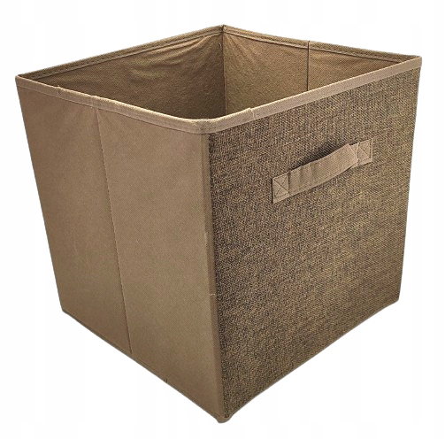 Składane pudełko organizer kosz wkład do szafy regału 30x30 cm CIEMNY BRĄZ