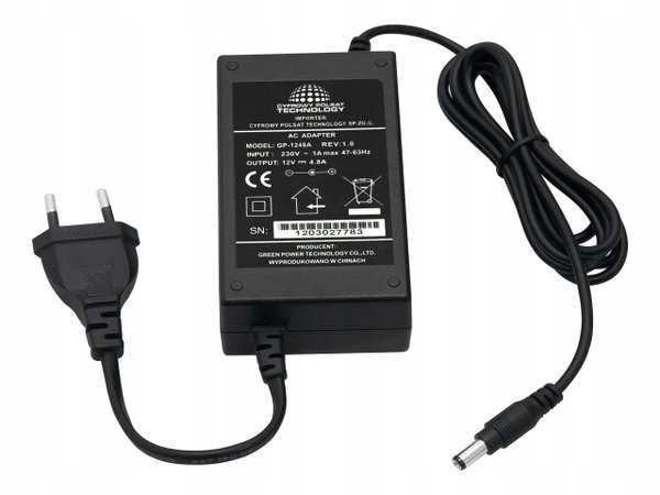 ORYGINALNY Zasilacz CYFROWY POLSAT BOX model GP-1248B V1.0 12V/4,2A