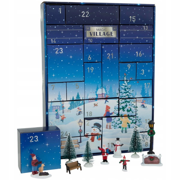 FIGURKI DO SZOPKI KALENDARZ ADWENTOWY 24 ELEMENTY Magic Village NA PREZENT