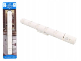 LAMPA LED DO GARDEROBY LEDOWA Z CZUJNIKIEM RUCHU I ZMIERZCHU BIAŁA 25cm