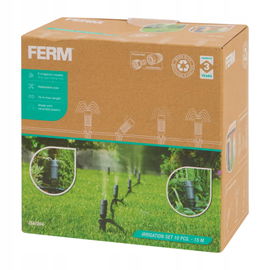 Zestaw do nawadniania trawnika kropelkowe rozpylanie mgiełka 15m FERM 10pcs