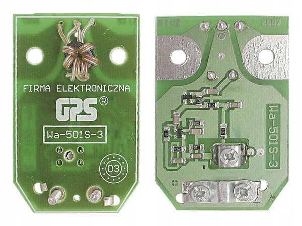 WZMACNIACZ ANTENOWY płytka TV DVB-T GPS501S ANT0060 kanał 1-68 LX0772 GREEN