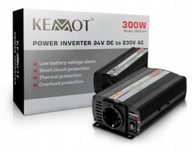 PRZETWORNICA URZ3164 KEMOT 24V - 230V 300W KEMPING TURYSTYKA