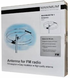 ANTENA RADIOWA MAXIMUM DOOKÓLNA FM1 UKF 88-108 MHz 45 CM 360° ZŁĄCZE F
