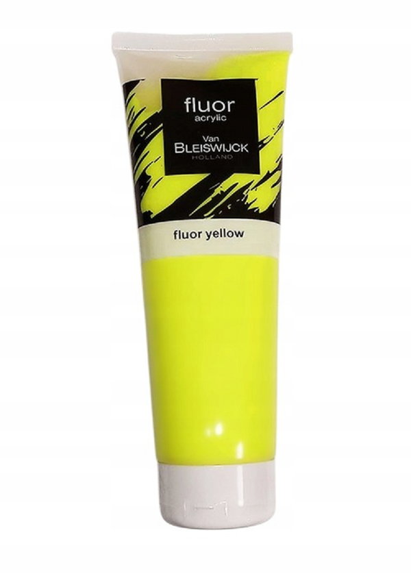 NEONOWA Farba AKRYLOWA Van Bleiswijck Fluor YELLOW 250ml Tuba ŻÓŁTA