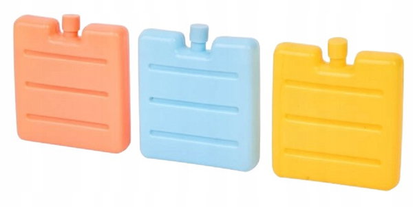 Wkład chłodzący chłodziwo lodówka biwak piknik kolorowy plastik 3 x 60 ml J