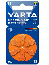 BATERIE VARTA TYP 13 PR48 1,45V DO APARATU SŁUCHOWEGO 6 SZTUK SUPER JAKOŚĆ
