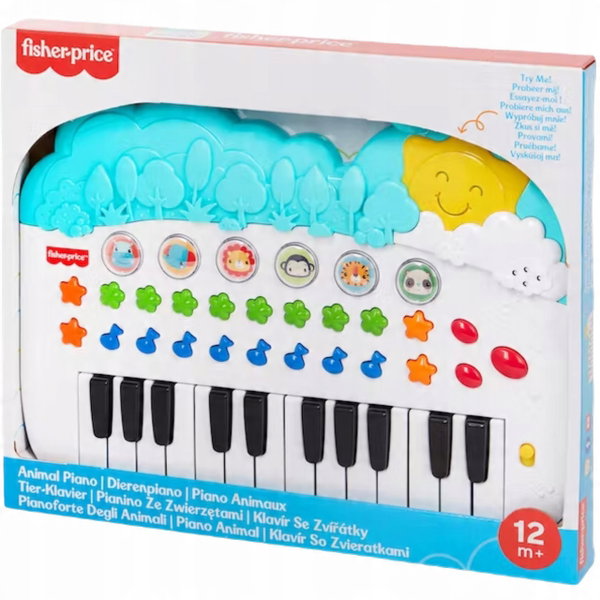 INTERAKTYWNE PIANINKO INSTRUMENT DLA DZIECI FISHER-PRICE ZWIERZĄTKA