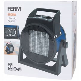 TERMOWENTYLATOR KOMPAKTOWY FERM 2W - GRZEJE I WENTYLUJE, CZARNO-NIEBIESKI