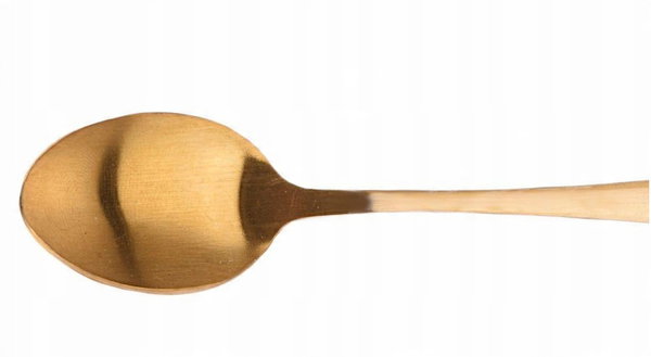 ZESTAW 6 SZTUK ŁYŻECZKI ZŁOTE DESEROWE DO HERBATY KAWY EXCELLENT HOUSEWARE