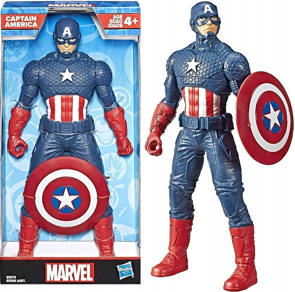 FIGURKA ZABAWKA HASBRO AVENGERS CAPTAIN AMERICA 24 CM - DLA FANÓW MARVELA