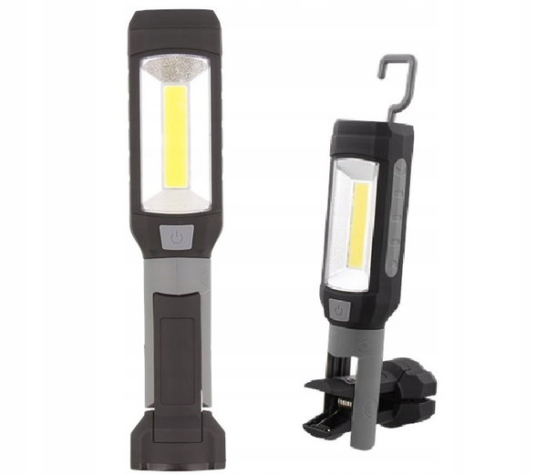 LATARKA LAMPA ROBOCZA Z MAGNESEM WARSZTATOWA LED MOCNA HALOGENKA HACZYK