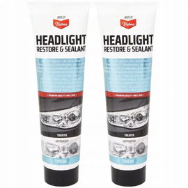 ZESTAW CZYSZCZĄCY DO REFLEKTORÓW SAMOCHODOWYCH PASTA 100ML + ŚCIERECZKI