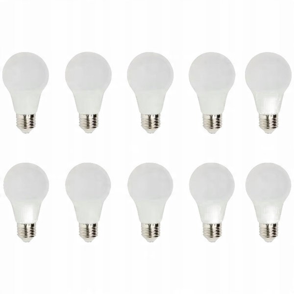 Żarówki LED LSC E27 10 sztuk 806lm 3000k salon sypialnia Ciepły biały