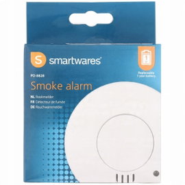 Czujnik Dymu alarm Smartwares - Ochrona Twojego Domu BEZPRZEWODOWY biały