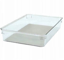 Wkład do szuflady Organizer antypoślizgowy na sztućce 16,3x25 cm bezbarwny