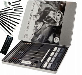 ZESTAW OŁÓWKÓW DO SZKICOWANIA Creative Artist 2B, 4B, 6B, HB 30 szt.