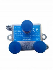 Rozgałęźnik TVSAT DVBT FT-1-6,5 TECHNETIX 5-1000MHz NIEBIESKI BLUE