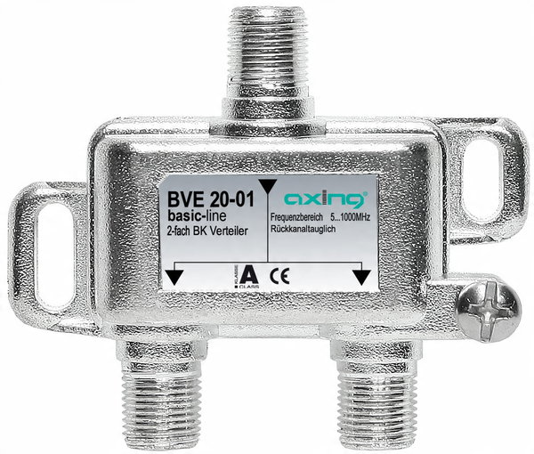 Splitter antenowy pasywny TVAXING Axing BVE 20-01 2 duże tłumienie odbić