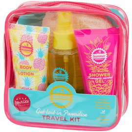 ZESTAW KOSMETYKÓW TURYSTYCZNYCH BALSAM ŻEL MGIEŁKA 50 ML ETUI TRAVEL KIT