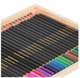 Kredki ołówkowe Craft Sensations 36 szt. drewniane etui intensywne kolory