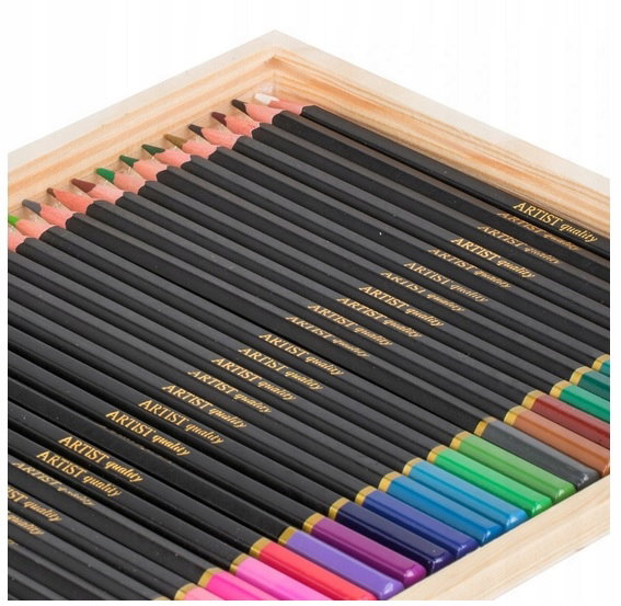 Kredki ołówkowe Craft Sensations 36 szt. drewniane etui intensywne kolory
