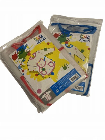 Fartuszek dziecięcy długie rękawy Kids Creative wodoodporny na rzepy