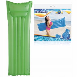 Bestway MATERAC PLAŻOWY MATOWY 183cm x 69cm Z PODUSZKĄ MAX 90KG ZIELONY