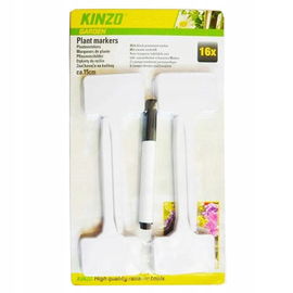 Tabliczka stojąca do oznaczania roślin +marker 55 x 15 cm 16 szt. biały