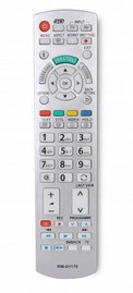 Pilot uniwersalny zamiennik TV LED LCD PANASONIC srebrny PA-045 RM-D1170