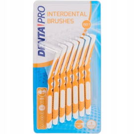 Szczoteczki wykałaczki do przestrzeni między zębami 7 x 0,8 mm Pomarańczowe