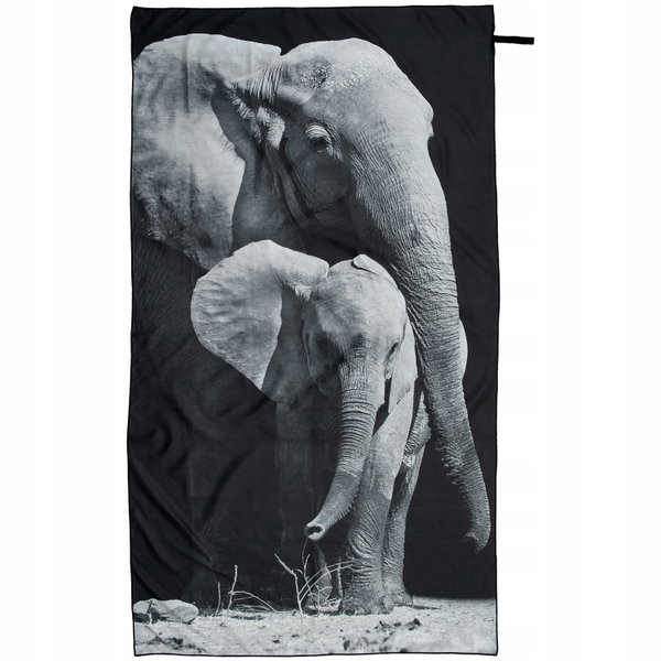 RĘCZNIK PLAŻOWY Z MIKROFIBRY SZYBKOSCHNĄCY PIEKNE SŁONIE  100 X 180 CM