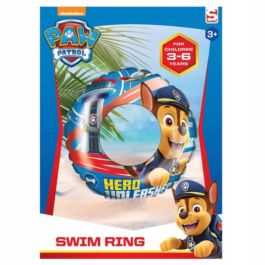 Kółko do nauki pływania ratunkowe PAW PATROL CHASE średnica 50cm Psi Patrol