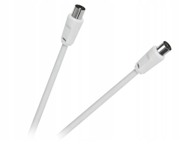 Kabel antenowy DVBT TV VIDEO KPO2735F-3 biały 3 m