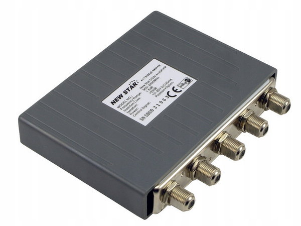 DiseqC 2.0 switch firmy New Star zewnętrzny 4/1 900-2400 Mhz DSW-4120P-PR