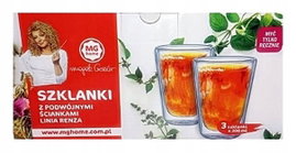 SZKLANKI TERMICZNE 2 ścianki MG HOME MAGDA GESSLER LINIA RENZA 3 x  300 ML