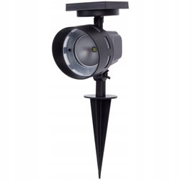 Lampa Solarna Wbijana REFLEKTOR Ogrodowy Podświetlenie LED 14.5 x 9 x 32.5