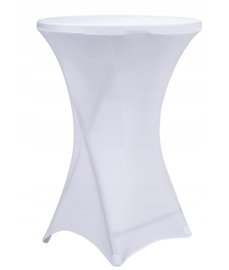 Pokrowiec ochronny na stół stolik barowy elegancki 80 cm x 110 cm BIAŁY 73