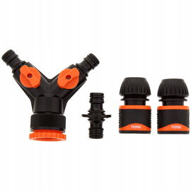 Rozdzielacz złącz węża z wodą TRÓJNIK do OGRÓDU firma FERM TCA1008 TCA1011