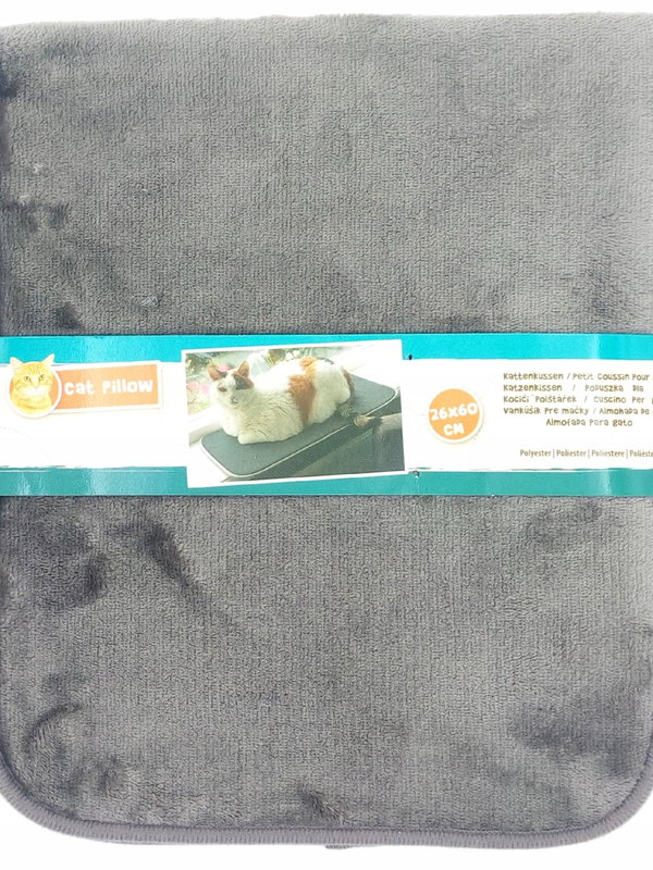 Legowisko na parapet miękka ciepła poduszka dla kota 60 x 26 x 1cm Szara