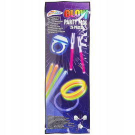 IMPREZOWY ZESTAW ŚWIECĄCY w nocy PARTY GLOW na każdą okazję 26 elementów 97