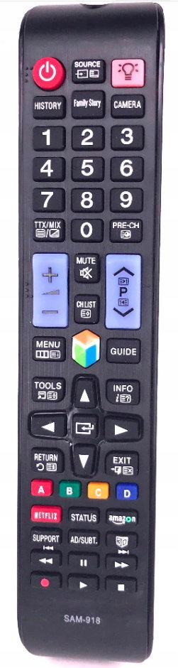 PILOT SAMSUNG SAM-918 Netflix + Amazon zamiennik wysokiej jakości czarny