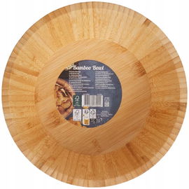 MISA OKRĄGŁA NA OWOCE SŁODYCZE PRZYSTAWKI BAMBUSOWY POJEMNIK DUŻA 20 CM