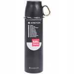 TERMOS METALOWY kubek do picia na napoje ciepłe zimne 520 ml Czarny BLACK