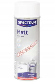 Szybkoschnący lakier akrylowy w sprayu uniwersalny Matowy Biały 400 ml